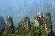 China: Quartzite sandstone pillars and peaks, Wulingyuan Scenic Area, Hunan Province